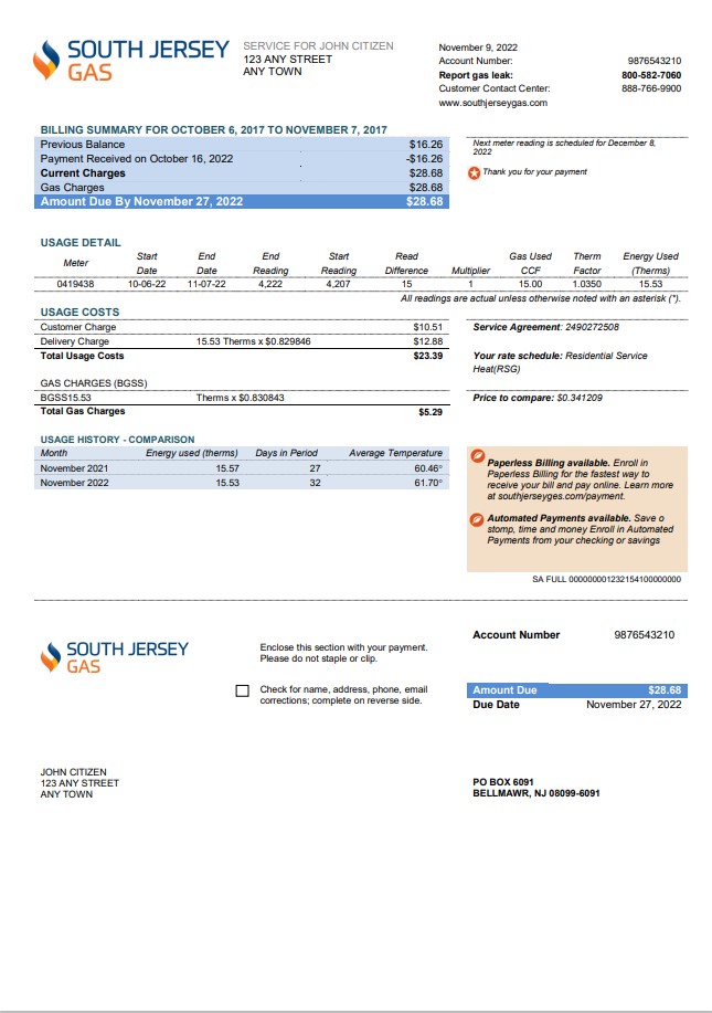  Minol USA business utility bill 